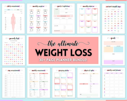 Ultimate Weight Loss Tracker & Fitness Planner