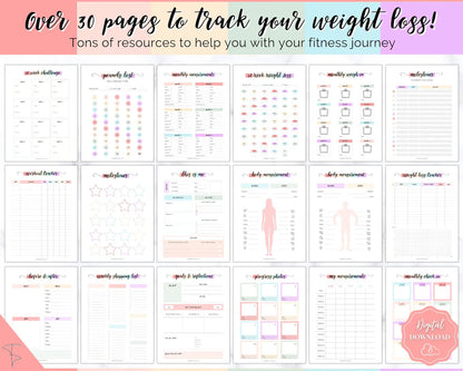 Ultimate Weight Loss Tracker & Fitness Planner